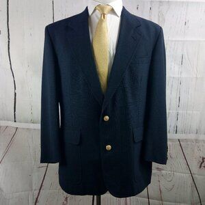 Sutter & Grant 43R 2 Button Navy Blue Suit Blazer